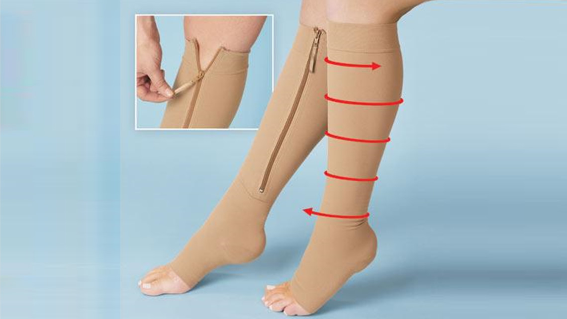 Компрессионные чулки для операции фото на ноге